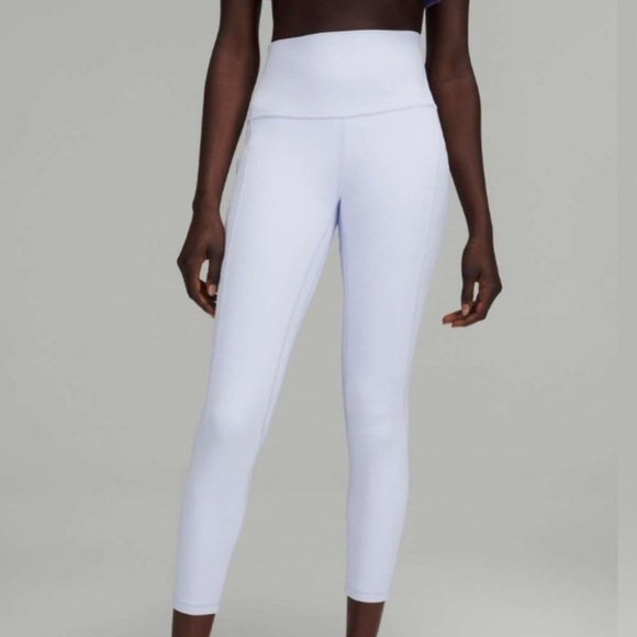 Lululemon Align High-Rise Pant with Pockets 25" Pastel Blue *Double Lined Size 8 - Picture 1 of 8